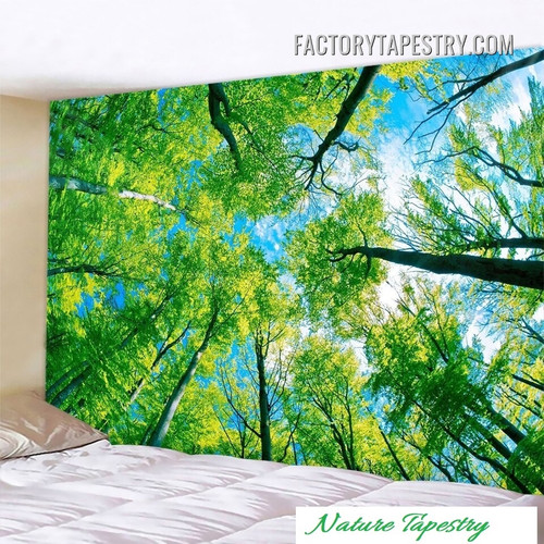 Forest Modern Nature Landscape Wall Hanging Tapestry