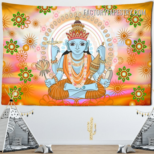 Indian God Spiritual Modern Wall Hanging Tapestry