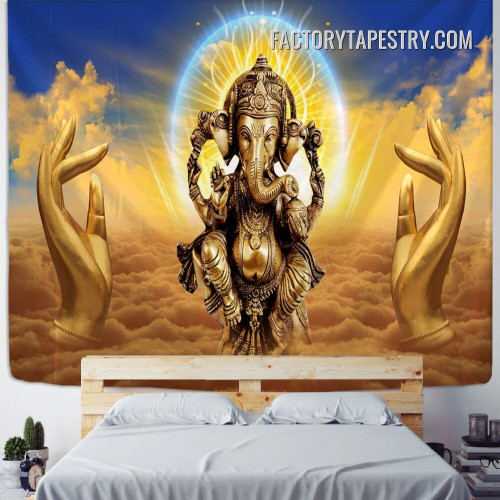 Ganesha Tapestry II Spiritual Modern Wall Art