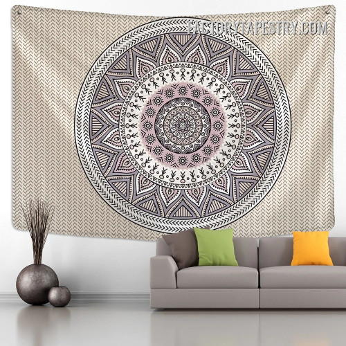 Circular Mandala Design Wall Art Tapestry