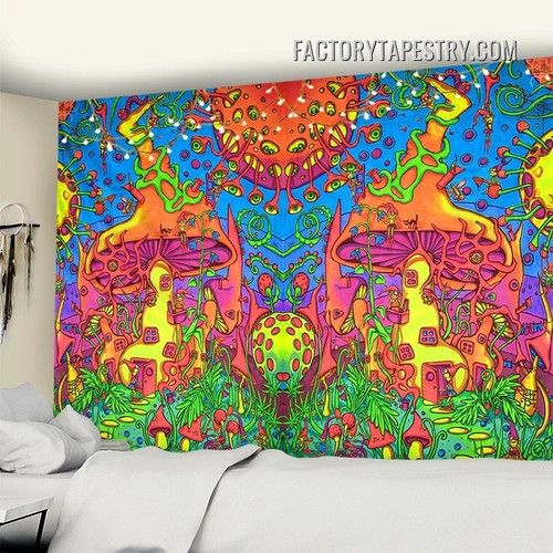 Enchanted Forest Fantasy Psychedelic Wall Art Tapestry