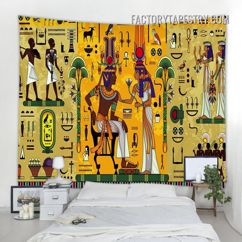 Egyptian Pyramid Sphinx Retro Vintage Wall Decor Tapestry