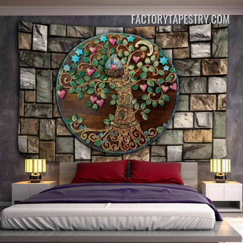 Mysterious Life Tree Psychedelic Wall Art Tapestry