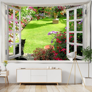 Garden Window Tapestry Factorytapestry