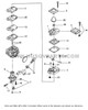 Parts lookup Husqvarna 125Bt Carburetor WAL WYJ-366-1 diagram