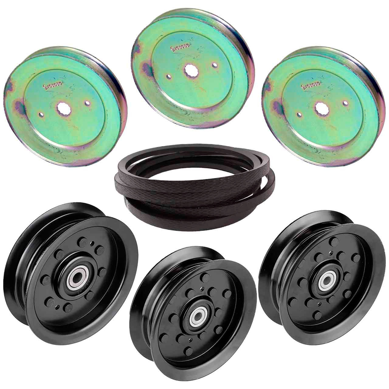 パーツ RIDEA C60 PULLEY KIT TiN Oil Limited Husqvarna Belt and Pulley Kit for YTH24K54 Riding Mower - Genuine Part