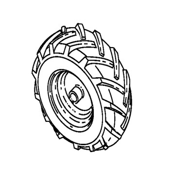 581576703 Wheel Asm Crt Rh 13x5x6 Silver Husqvarna Genuine OEM Part