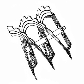 581970403 Auger Rib 27 Lh Ls Grey Husqvarna Genuine OEM Part