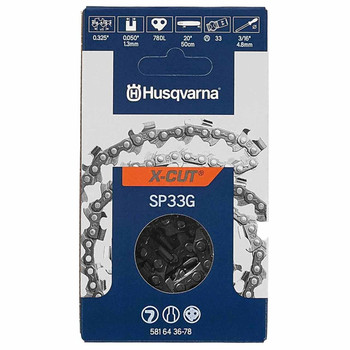 581643678 Chain Sp33g Husqvarna Genuine OEM Part - SUPERSEDED FROM 501840678