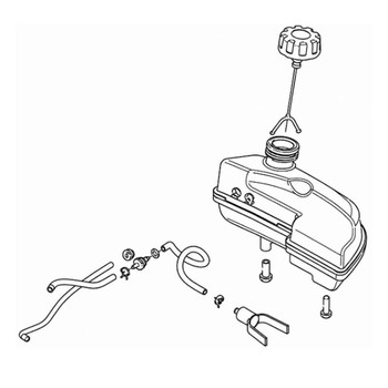 597021502 Fuel Tank Kit Husqvarna Genuine OEM Part
