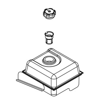 597358001 Fuel Tank Fuel Tank Assembly Husqvarna Genuine OEM Part