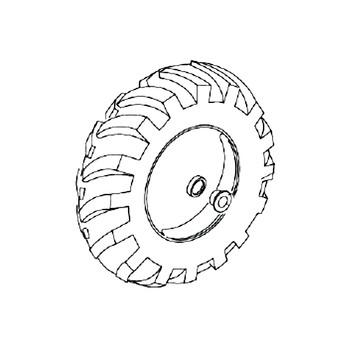 HUSQVARNA Wheel Assy Left Wheel 597763501 Image 1