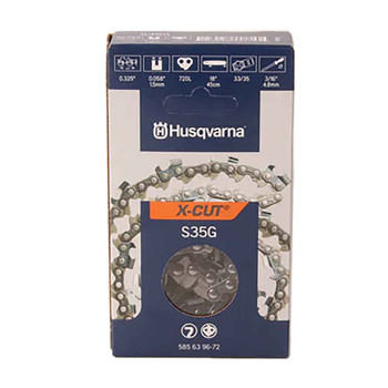 585639672 18 Chain S35G .325 .058 72Dl Husqvarna Genuine OEM Part