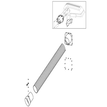 547899001 3 Bin Bagger Upper Chute Kit Husqvarna Genuine OEM Part