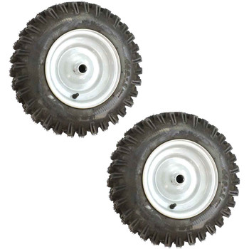 Husqvarna OEM WHEEL ASSY 16X4.80 LH 1.00 Silver Deviation for 432335X417 536029201 (2 Pack)