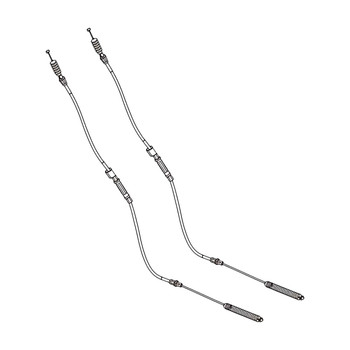 CABLE DRIVE With Adjuster, With Jam Nut OEM (2 Pack) For Husqvarna ST 330 Snow Blower