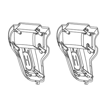 CONSOLE HUSQVARNA APPLIQUE ONE-PIECE OEM (2 Pack) For HUSQVARNA ST 224P