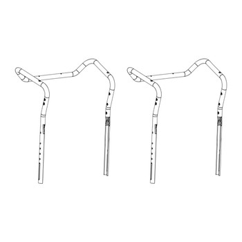 HANDLE.UPPER.498 OEM (2 Pack) For Husqvarna ST 227 Snow Blower