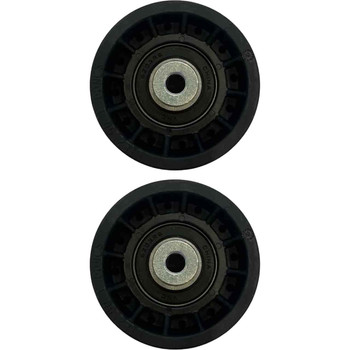 589262602 PULLEY IDLER ZINC CLEAR OEM (2 Pack) For Husqvarna ST 427T Snow Blower