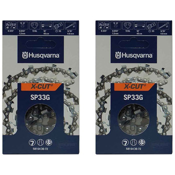 Pack of 2 591095772-PK2 Husqvarna H23 Chain 18