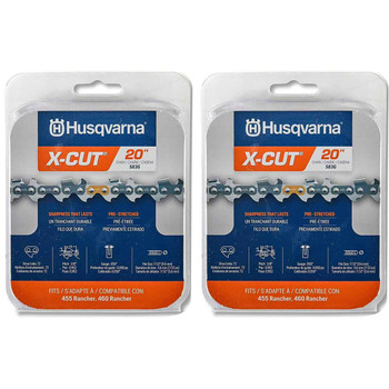 HUSQVARNA Chains - H80 ,20"BAR, 72 DRIVE LINKS, .050"GAUGE, 3/8" - 2 PACK