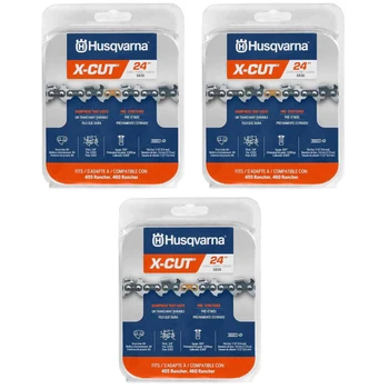 HUSQVARNA Chains - X -CUT S83G ,24"BAR, 84 DRIVE LINKS, .050"GAUGE, 3/8"  - 3 PACK