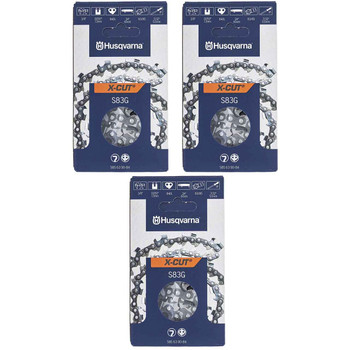 HUSQVARNA Chains - X -CUT S83G ,24"BAR, 84 DRIVE LINKS, .050"GAUGE, 3/8"   - 3 PACK