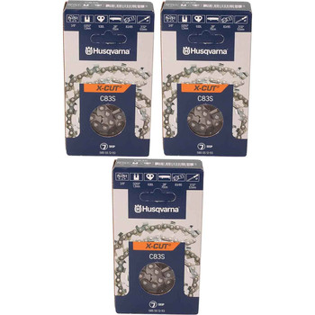 HUSQVARNA Chains - X -CUT C83S ,28"BAR, 93 DRIVE LINKS, .050"GAUGE, 3/8"  - 3 PACK