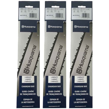 HUSQVARNA Guide Bar  - Laminated ,12"BAR, 44 DRIVE LINKS, .050"GAUGE, 3/8"    - 3 PACK