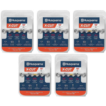 HUSQVARNA Chains - X -CUT S93G ,18"BAR, 62 DRIVE LINKS, .050"GAUGE, 3/8"   - 5 PACK