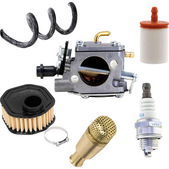 HUSQ 395XP COMPLETE CARBURETOR AIR-OIL-FUEL FILTERS SPARK PLUG FUEL LINES PRIMER BULB KIT OEM