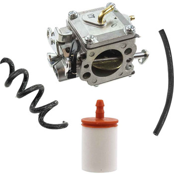 HUSQVARNA 390XP COMPLETE CARBURETOR FUEL FILTER-GROMMET-LINES PRIMER BULB KIT OEM