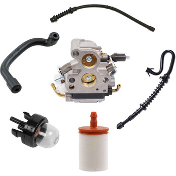 HUSQVARNA 440 COMPLETE CARBURETOR FUEL FILTER-GROMMET-LINES PRIMER BULB KIT OEM
