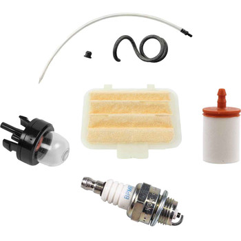 HUSQVARNA 130 AIR-OIL-FUEL FILTERS SPARK PLUG FUEL LINES PRIMER BULB KIT OEM