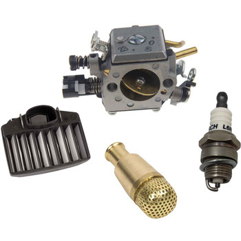 HUSQVARNA 372XP COMPLETE CARBURETOR AIR-OIL FILTERS SPARK PLUG KIT OEM