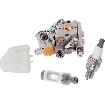 HUSQVARNA 439 COMPLETE CARBURETOR AIR-OIL FILTERS SPARK PLUG KIT OEM