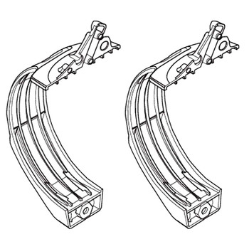 Husqvarna OEM HANDLE HOLDER LEFT, D130 HUSQ 535289701 (2 Pack)