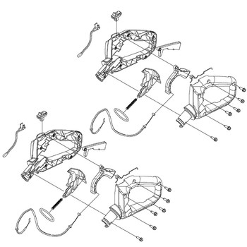 Husqvarna OEM REAR HANDLE ASSY 597024002 (2 Pack)