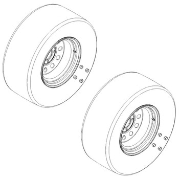 Husqvarna OEM TIRE 23X8.5-12 522905001 (2 Pack)