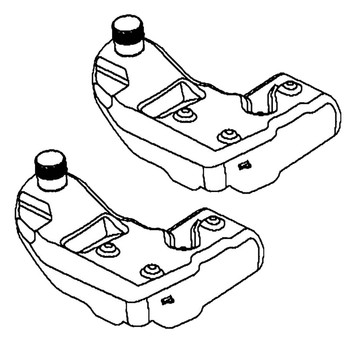 Husqvarna OEM FUEL TANK,4 GAL,2.25"NECK, 20 529998405 (2 Pack)