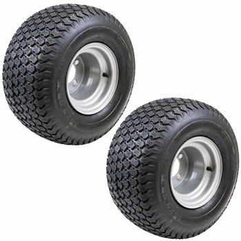 Husqvarna OEM WHEEL.A500.18 X 9.5-8.SILVER 579753401 (2 Pack)