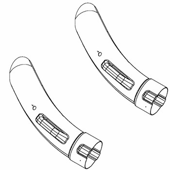 Husqvarna OEM CHUTE.54".CLEARCT.MZ.UPR.MS428 582693401 (2 Pack)