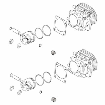 Husqvarna OEM CYLINDER KIT D40 SPARE PART 536659801 (2 Pack)