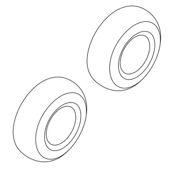 Husqvarna OEM TUBE.REAR.10X12.SERVICE 532007154 (2 Pack)