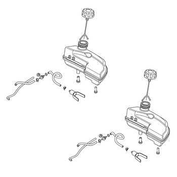 Husqvarna OEM FUEL TANK KIT 597021502 (2 Pack)