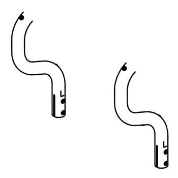 Husqvarna OEM LEVER ASSEMBLY CONTROL LH 547093102 (2 Pack)