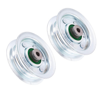 Husqvarna OEM PULLEY IDLER FLAT CLEAR ZINC 597025001 (2 Pack)