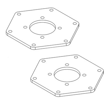 Husqvarna OEM PLATE.ADAPTER.SPINDLE.431 593643402 (2 Pack)