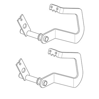 Husqvarna OEM PEDAL FORWARD DUAL PLATED BLK 588987202 (2 Pack)