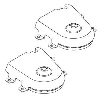 Husqvarna OEM COVER 54 CLEARCUT RH MANDREL B 590304205 (2 Pack)